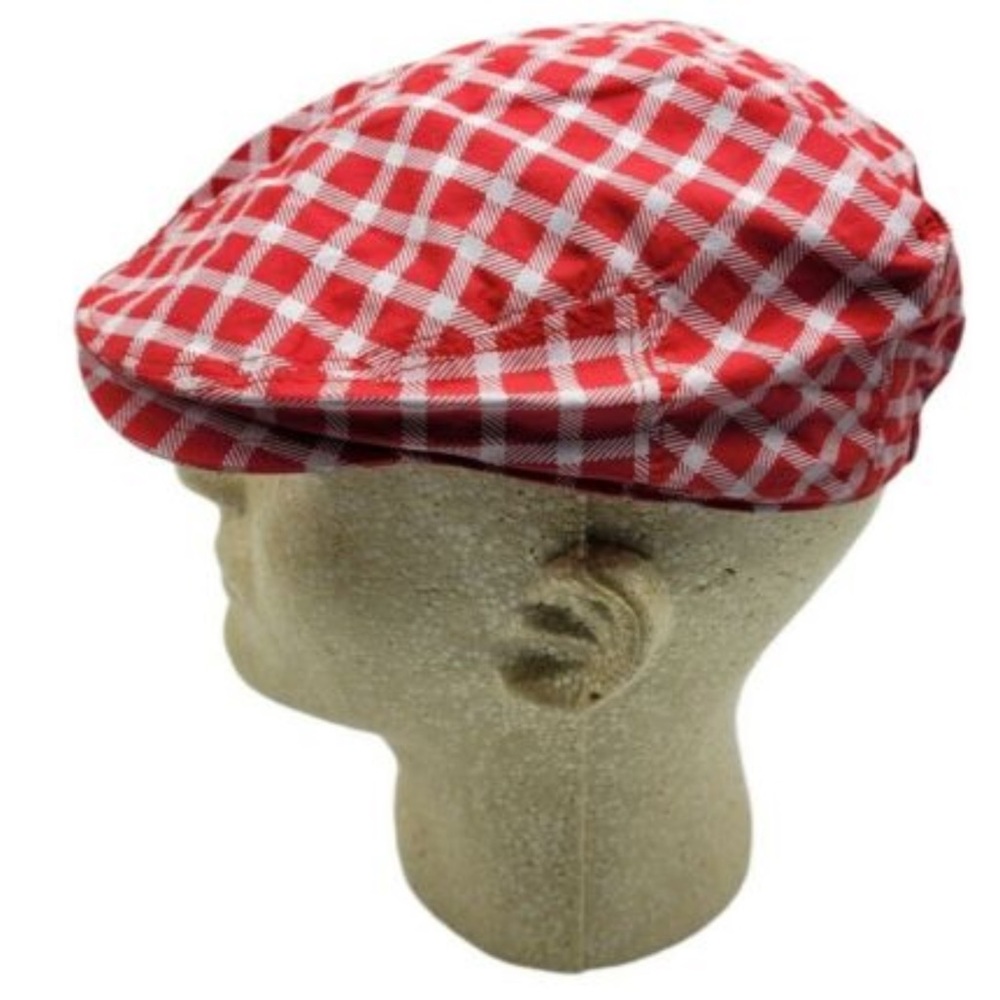 JuDanzy Baby & Toddler Plaid Red Checked Drivers Cabbie Cap